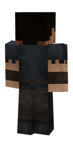 Black skin: body, back render
