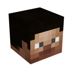 Black skin: head render