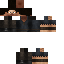 Black skin: raw texture render