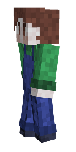 Blue skin: body, left side render