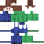 Blue skin: raw texture render