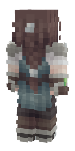 Gray skin: body, back render
