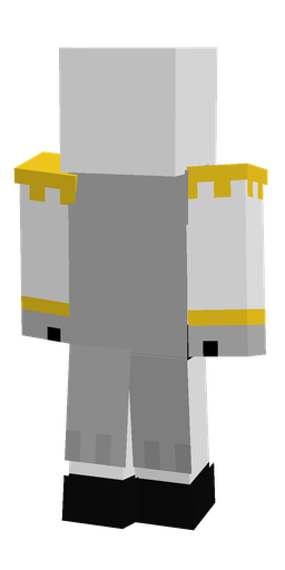 Black skin: body, back render