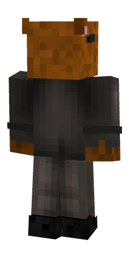 Black skin: body, back render