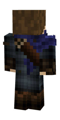 Black skin: body, back render