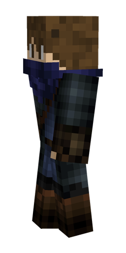 Black skin: body, left side render