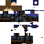 Black skin: raw texture render