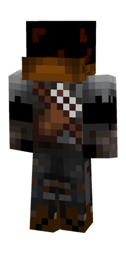 Black skin: body, back render