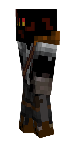 Black skin: body, left side render