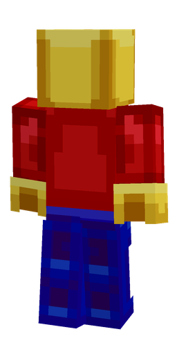 Blue skin: body, back render