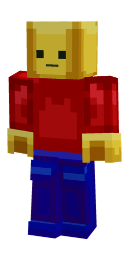 Blue skin: body, front render