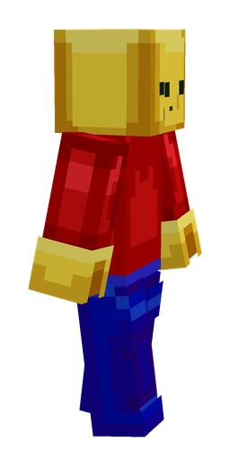 Blue skin: body, right side render