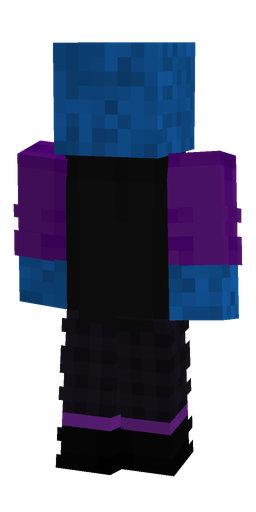 Black skin: body, back render