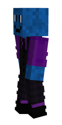 Black skin: body, left side render