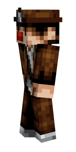 Black skin: body, left side render