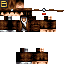 Black skin: raw texture render