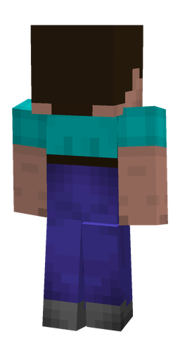 Black skin: body, back render