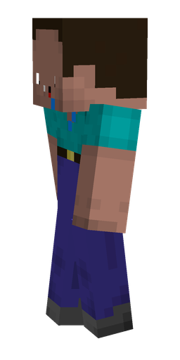 Black skin: body, left side render