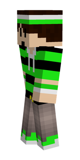Black skin: body, left side render