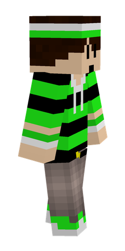 Black skin: body, right side render