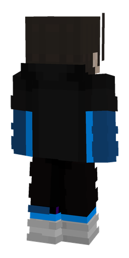 Black skin: body, back render